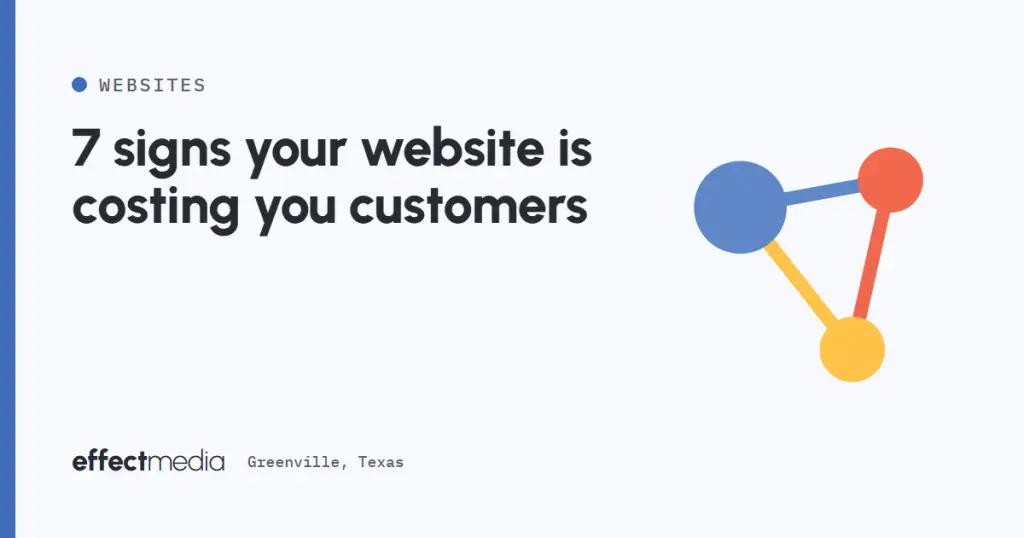 7 signs your website is costing you customers