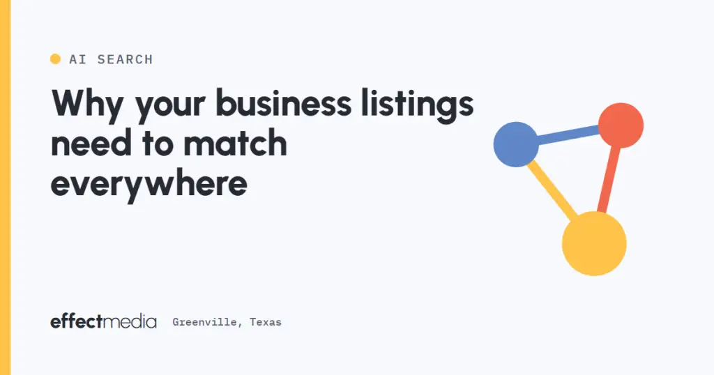 Why your business listings need to match everywhere